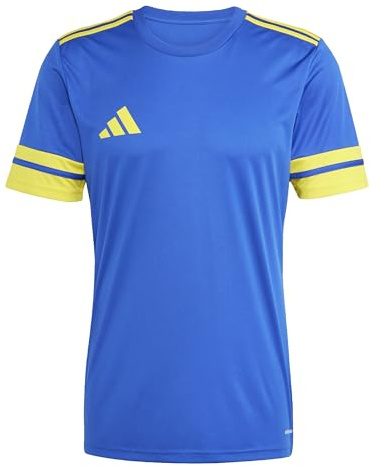 adidas Hombre Squadra25 Jersey Short Sleeve Shirt, Team Royal Blue/Team Yellow, S