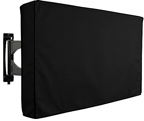 Cubierta de TV al aire libre, caja impermeable para TV exterior impermeable para TV de 22 65 pulgadas, tela de microfibra a prueba de polvo para proteger la pantalla cubierta de TV resistente a la
