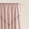 ROOM99 Rideau avec Passe Tringle Chloe 140 x 280 cm Largeur x Hauteur, Décoration de Fenêtre, Curtains et Draperies intérieurs pour Salon, Chambre Moderne Galon à Pompons Rose poudré, 1 pièce
