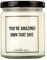 candle guy Duftkerze im Glas [Brennzeit 70h] - Duft-Kerze handgemacht mit Spruch | Freches Geschenk für Frauen, Freundin, Geburtstag | 100% Sojawachs, schöne natürliche Düfte mit ätherischem Öl