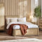Julian Bowen Padstow Ottoman 135Cm Double Bed - Oak