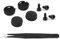 Ring Doorbell Button Replacement,Doorbell Pro Buttons Replacement,Come with 4pack Buttons / 2pack Screws,Ring Video Doorbell Compatible with Ring Doorbell Pro(COLOR:black)