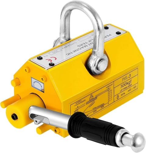 GYDUHYE Steel Magnetic Lifter 660 LB Permanent Metal Lifting Magnet 300 KG Neodymium Magnetic Lift Hoist Crane For Doing Steel Projects