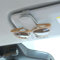 DSWERMG 2 Stück Brillenhalter für Citroen C3/C3 Aircross/C3 Picasso/C4 Coupe/C4 Pallas/C4 2000-2024 Leder Sonnenbrillen Halterung Für Auto Visier Zubehör,C/Grey