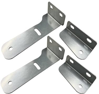 1x Set Wand- und Bodenhalterung zur Angleichung der Geschosshöhe bei Wangentreppen Stahltreppe