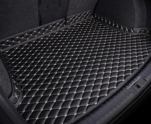 Auto Kofferraummatte für Suzuki Jimny (FJ) 1. Gen 2007 2008 2009 2010 2011 2012 2013 2014 2015 2016 2017,Leder Rutschfest Wasserdichte Kratzfest Cargo Schutzmatte Kofferraum Innenraum ZubehöR