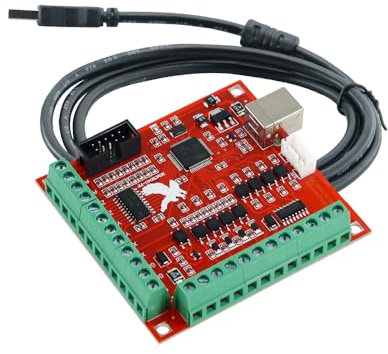 RNR Breakout Board USB MACH3 100Khz 4-Achsen-Interface-Treiber-Motion Controller-Karte Eine Slave-Achse für CNC-Gravierfräser