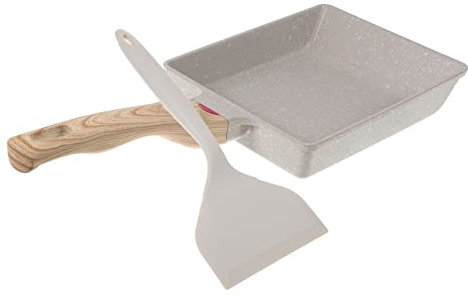 COLLBATH Sartenes Antiadherentes Para Desayuno y Bistec Sartén Práctica De Cocina Asa Para Freír Huevos y Carne