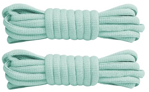 GOODSALEOK 2 pares de cordones ovalados para zapatillas de baloncesto, resistentes al desgaste, unisex