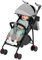 Poussette canne compacte Ingenious,avec position allongée,de la naissance à 4 ans (Jusqu’à 25 kg),Assis/Couché, Moustiquaire en coton-Gris