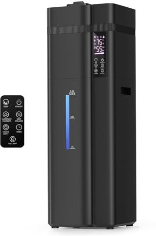 13L/3.43Gal Luftbefeuchter Großer Raum, 800ft² Abdeckung, 100H Laufzeit, Auto Humidity Control, Top Fill, Luftbefeuchter für Schlafzimmer, 35dB Leise, Schlafmodus, Aroma Diffusor, 24H Timer, Auto