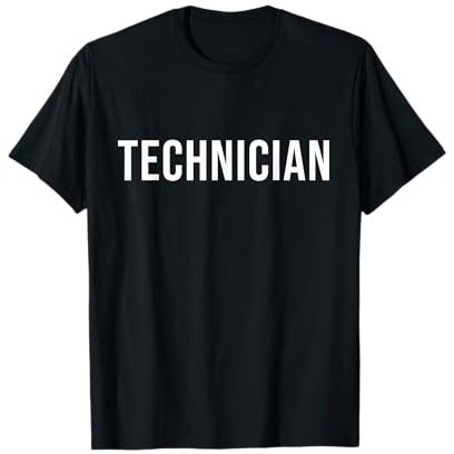 Tecnico Bold Minimalist Utility Text Design Maglietta