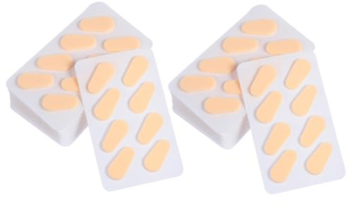 SEWOART Rutschfeste Nasenpads Nasenbrückenpolster aus Eva Schaumstoff 80 Paar Ersatz für Brillenträger Bequem und Sicher Beige für Brillen für Täglichen Gebrauch