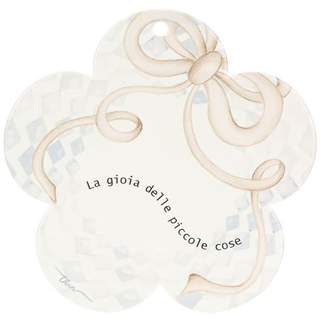 Sottopentola in porcellana fiore - Porcellana - 20x20 cm