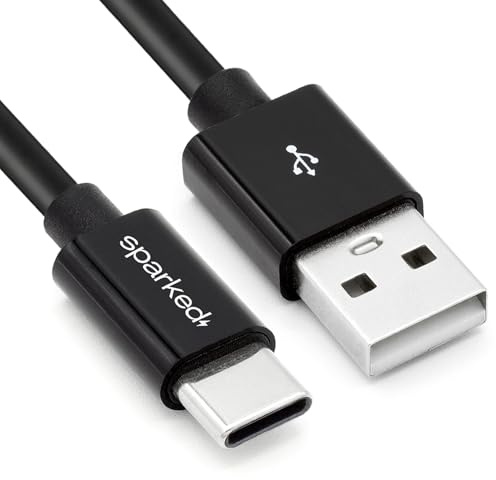 SPARKED Kindle Fire Charger Cable UK USB C Charging Lead for Fire HD 10, HD 8, Fire Max 11, Fire 7, Fire Kids Pro Amazon Kindle Fire Tablet (2021-2026 Models) eReader Power Supply Fast Charge (1.2m)