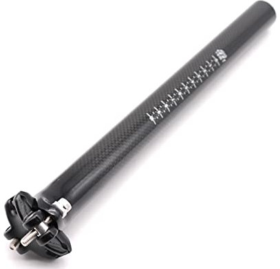 Sehr robust Voll Carbon Sattelstütze 27,2 x 350 mm (Glossy)