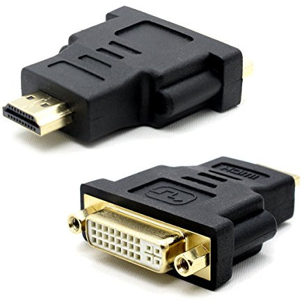 VMOJO DVI-I auf HDMI Adapter - HDMI Stecker (19pol) zu DVI-I Buchse (24+5) - Kompatibel mit DVI-D Buchse (24+1) auf Hdmi Stecker - Vergoldete Kontakte - 2160p UHD /1080p FULL HD …