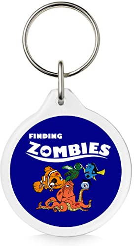 Funky Gifts Finding Zombies 40mm Keyring