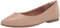 Amazon Essentials Women's Pointed-Toe Ballet Flat, Beige Faux Leather, 9 UK Wide