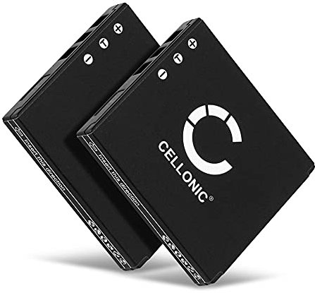 CELLONIC, Battery for Camera, compatible with Sanyo Xacti VPC-CG9, VPC-CG65, DB-L20, VPC-E6 (3.7V, 700mAh) 2 Pieces