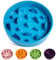 LE TAUCI Hundenapf aus Keramik, Antischlingnapf für Mittelgroße und Kleine Hunde, Langsam Fressen und Spaß für den Hund, Fressnapf mit Rutschfestem Design (Vortex Blau, M-675 ml)