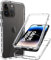 DN-Technology iPhone 14 Pro Case, 360 Degree Protection Front And Back Case 2 in 1 Hard PC Back and Soft TPU Front Clear Case Compatible with iPhone 14 Pro 6.1(Clear)