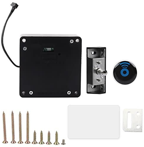 Serrure électronique D'armoire, Serrure NFC Intelligente avec Carte D'identité RFID Intelligente pour Armoire à Double Porte Casier Tiroir Armoire en Bois Bricolage