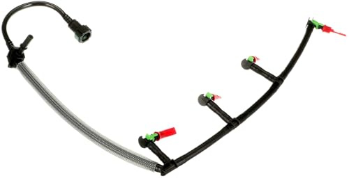 GATES MFL1185 Leckkraftstoff-Schlauch 1761934 4389-01185 438901185 schwarz | Kompatibel mit: CITROËN JUMPER II Bus, JUMPER II Kasten, JUMPER II Pritsche/Fahrgestell, FORD TRANSIT Bus, TRANSIT Kasten