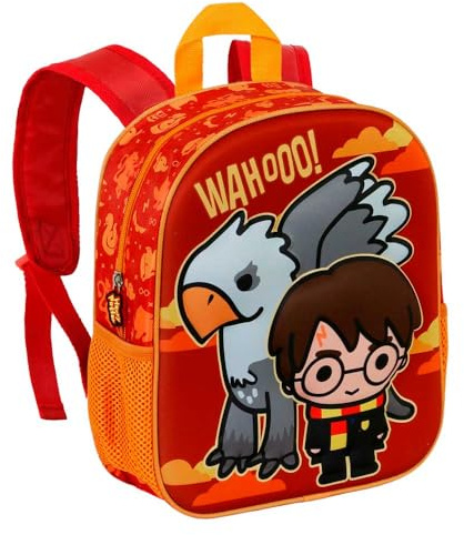 Harry Potter Buckbeak-Kleiner 3D Rucksack, Orange, 26 x 31 cm, Kapazität 8,5 L
