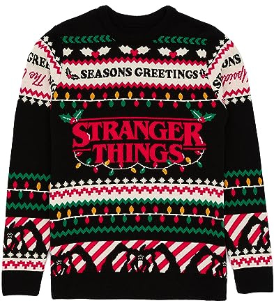 Stranger Things Strickpullover Erwachsene Weihnachtspullover Herren und Damen