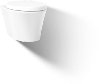 Kohler K-31539-0 Veil Wall-Hung Dula Flush Toilet, White