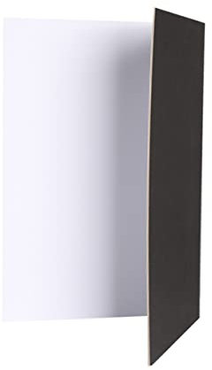 Hemobllo Toile De Fond Blanc Noir Panneau Réfléchissant pour Photographie Outil De Photo