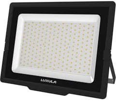 LUXULA LED Strahler Außen, 200W, 4000K Neutralweiß, 20000lm, IP65 wasserdicht, Außenstrahler Fluter, Aussenleuchte Scheinwerfer, LED Außenbeleuchtung für Garten, Einfahrt, Garage, Terrasse, Schwarz
