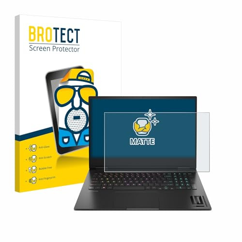 BROTECT Schutzfolie für HP Omen 16 2024 | Entspiegelnder Displayschutz Made in Germany Matte Displayschutz-Folie Anti-Reflex Anti-Fingerprint Einfache Montage