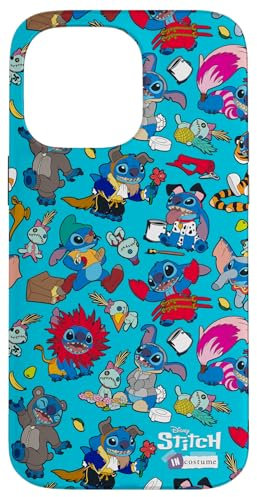 iPhone 14 Pro Max Disney 100 Stitch in Costume Disney Characters and Scrump Case