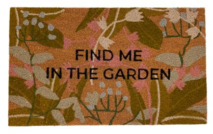 VERT NOOK Hochwertige Kokosfaser-Fußmatten-Kollektion: Find Me in The Garden