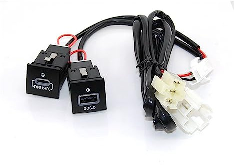 HUAKU 1 STÜCK Schnellladegerät for das Auto, 12 V/24 V, USB-Ladesteckdose, Netzteil, QC3.0 PD-Typ, passend for VW, Golf 6, Jetta 5 MK5, Scirocco 06–12 (Color : QC3.0 PD)