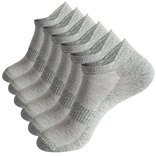 3 Paar Herren-Socken, Sommersocken, lässig, einfarbig, atmungsaktiv und schweißabsorbierend, dünne Socken, grau, 42