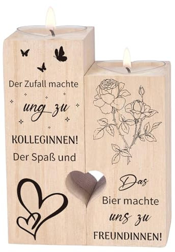 Geschenk Kollegin, Abschiedsgeschenk Kollegen Jobwechsel, Kerzenständer, Danke Geschenke Kollegen