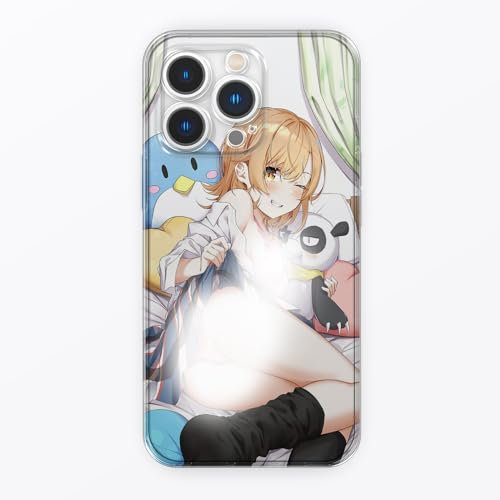 LOUEN Handyhülle für iPhone 15,Hentai Anime Ahegao Mädchen Modern Ästhetik mit Motiv Designs Case Kawaii Anime Mädchen Schutzhülle Stoßfest TPU Ultra Dünn Cover