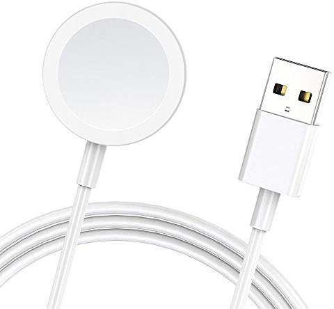 Caricatore A-pple Watch, [Certificato MFI] Caricatore Rapido iWatch Cavo di Ricarica Magnetico Wireless per iWatch Dock di Ricarica iWatch Compatibile con iWatch Serie 9/8/7/6/5/4/3/2 /SE/Ultra (1M)