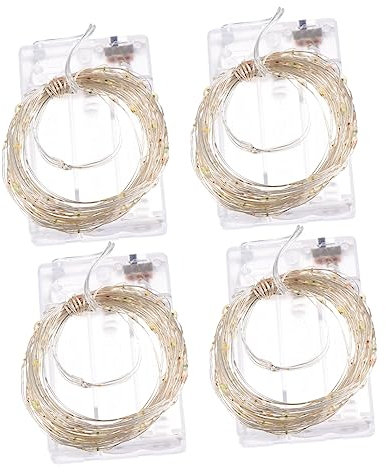 Yardenfun Stilvolle -lichterketten 4 Sets 5 M 50 Bunte Glühbirnen Lampen-lichterkette Dekoration Für Partys Und Hochzeiten