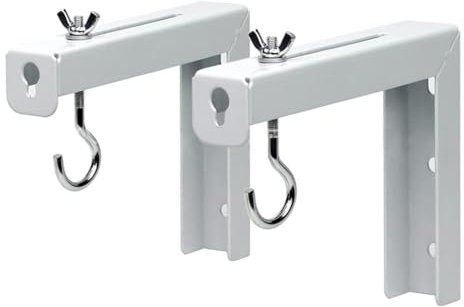 Accessoires de projecteur Écran de projecteur universel L-Bracket Mall suspendu, 2pc Extension réglable avec manuel de crochet, mur ou plafond