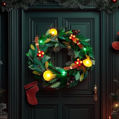 BRIKSMAX Led Licht für Lego Weihnachtskranz 10340 - Compatible with Lego Icons Bausteinen Modell - Ohne Lego Set