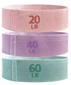 Risipu Widerstandsbänder für Frauen - Premium Übungsbänder Set für Hüft-, Gesäß- und Ganzkörpertraining - Mehrere Kraftstufen - Ideal für Zuhause, Fitnessstudio, Yoga und Pilates Training (3 Stufen)