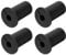 4 PCS Cable Grommet, Cable Wall Grommet, Grommet Kit, Wall Grommets, Silicone Cable Grommet Wall Grommet, Cable Feed Through Bushing Compatible With Cable Router Adapter (Black)