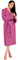 o-day Peignoir pour homme en microfibre de qualité supérieure, pour femme, en microfibre, pour voyage, piscine, salle de sport, doux, peignoir unisexe en microfibre 2.0, fuchsia, L