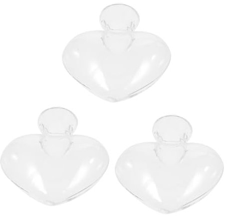 BESPORTBLE 3 Stück Glasvase Blumenzwiebel Pflanzer Makramee Schiffe Flower vase for Living Room Home Decor Haushaltsvase Behälter für Blumenarrangements Glas mit hohem Borosilikatgehalt