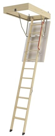 FAKRO - Escaliers escamotables LWK Komfort - 80x120/280 - Escalier pour Grenier - Support de 160kg - Montage Facile