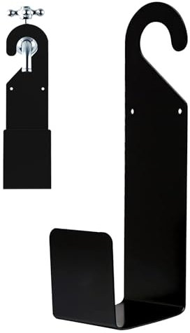 Nybhyjka Soporte Para Manguera De Exterior | Soporte Metálico Resistente Para Manguera - De Almacenamiento Para Jardinería Con Ganchos Para Riego, Limpieza, Exteriores, Patio Y Valla